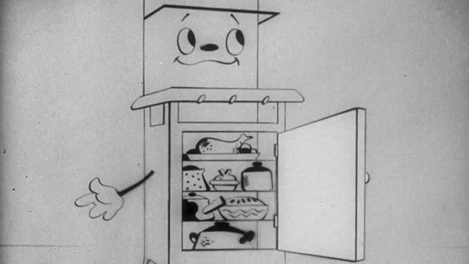 A dancing radio stops partying to transmit an announcement on fuel conservation in this WWII cartoon short