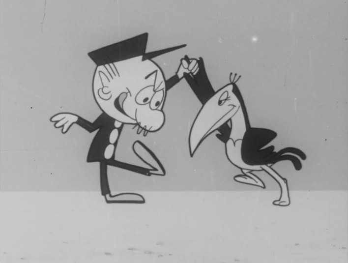 Early Guinness television advert with the iconic toucan and a famous slogan.