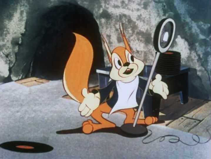 Tardy squirrel in Kellogg's ad