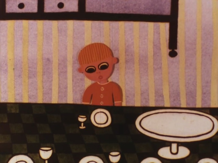 Worst. Parents. Ever. But a lovely animated tale using cut-out animation designed by Sunniva Kellquist
