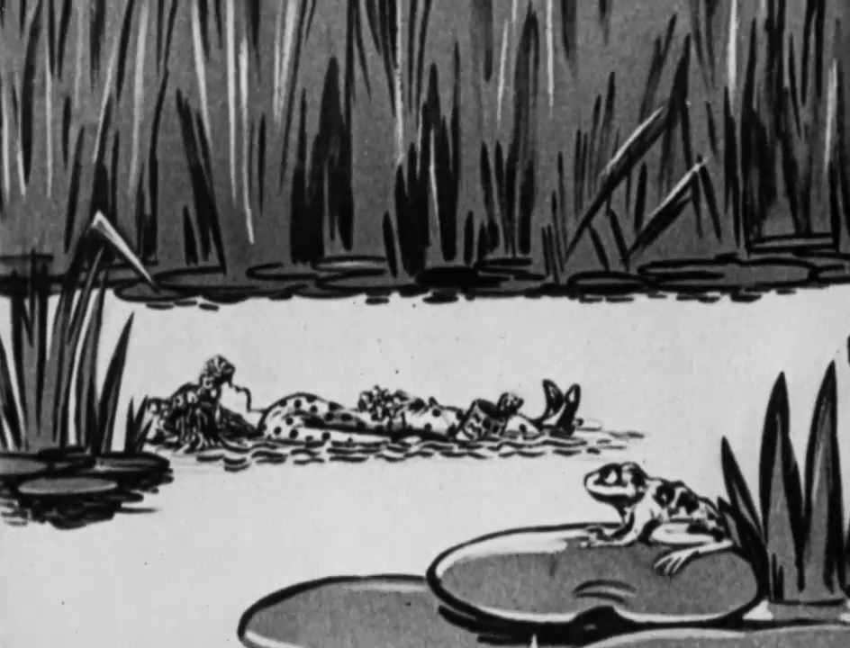 To bob, or not to bob? That is the question for Ophelia in this early animated Hamlet, starring a far from gloomy Dane