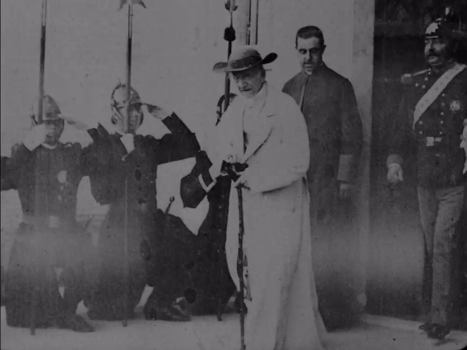 A rare early film capturing the man and not just the figurehead
