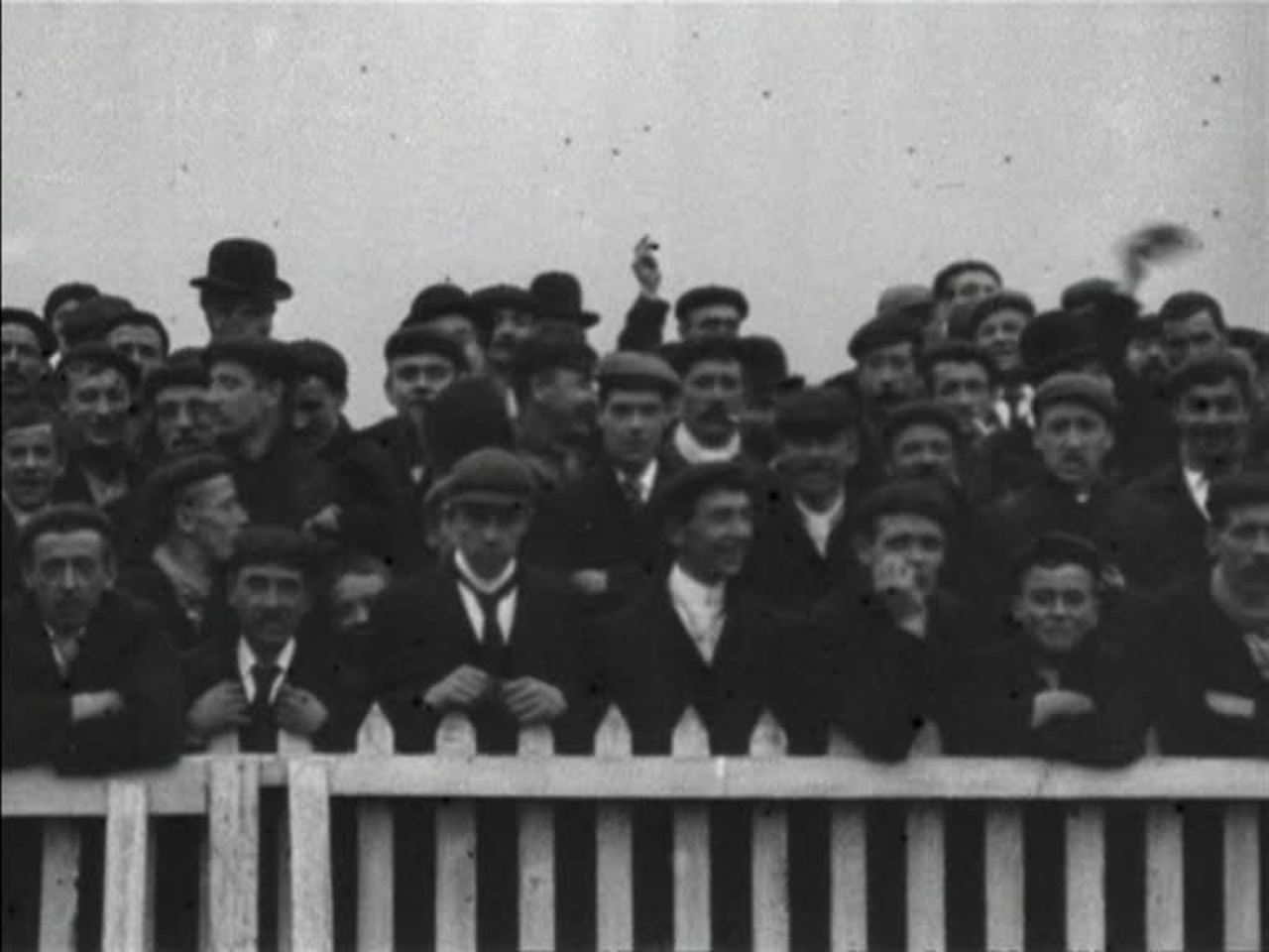 The crowds at Knowsley Road await a Rugby league match between the Saints and the Lions.