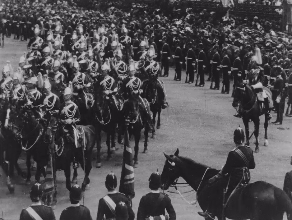 An impressive array of Queen Victoria's Life Guards and Royal Horse Artillery