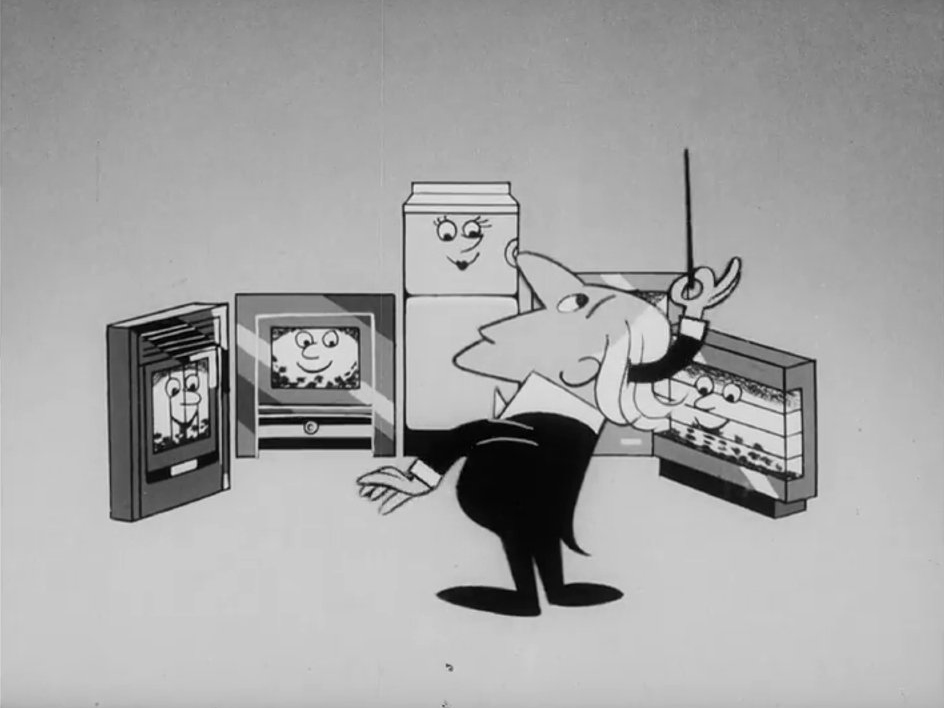 A chorus of coal fires sing for their cut-price supper in this short animated ad for the National Coal Board.