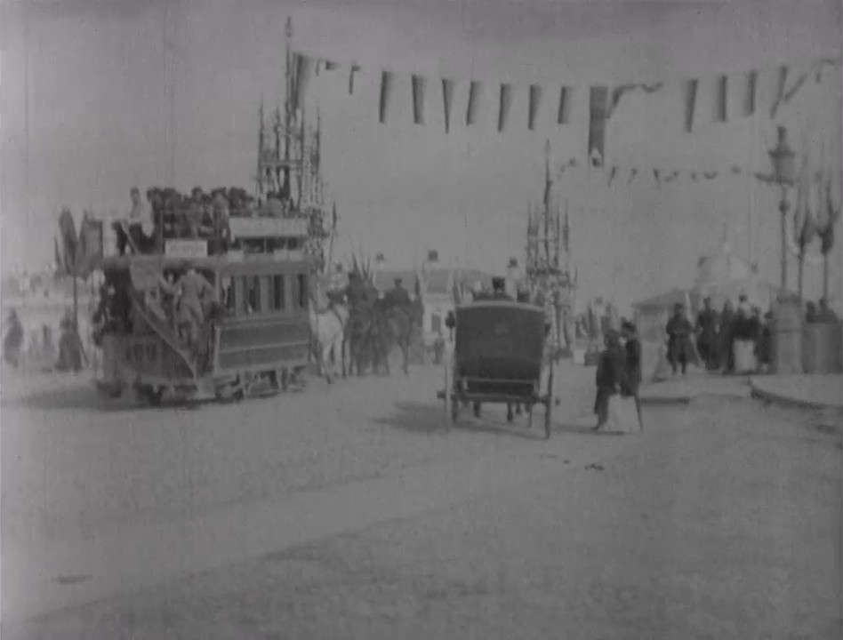 Few clues to who shot these Victorian scenes on an unknown bridge, and where.