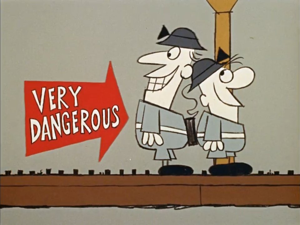 Miners' safety training - marked by stylish animation and gallows humour.
