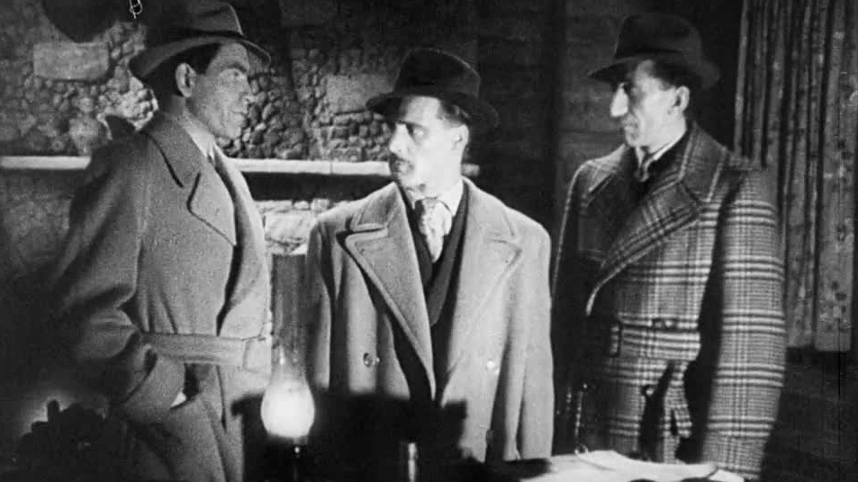 German trailer for a rare British wartime thriller about love, treachery and a missing 50,000 dollars.