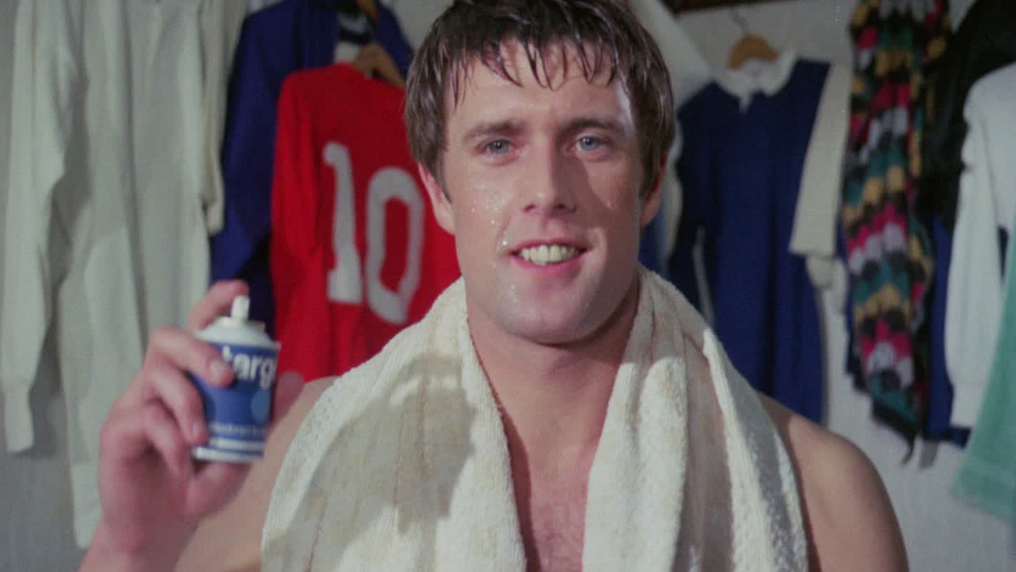 England's 1966 hat-trick hero doesn't sweat the small stuff - or at all, according to this deodorant commercial.