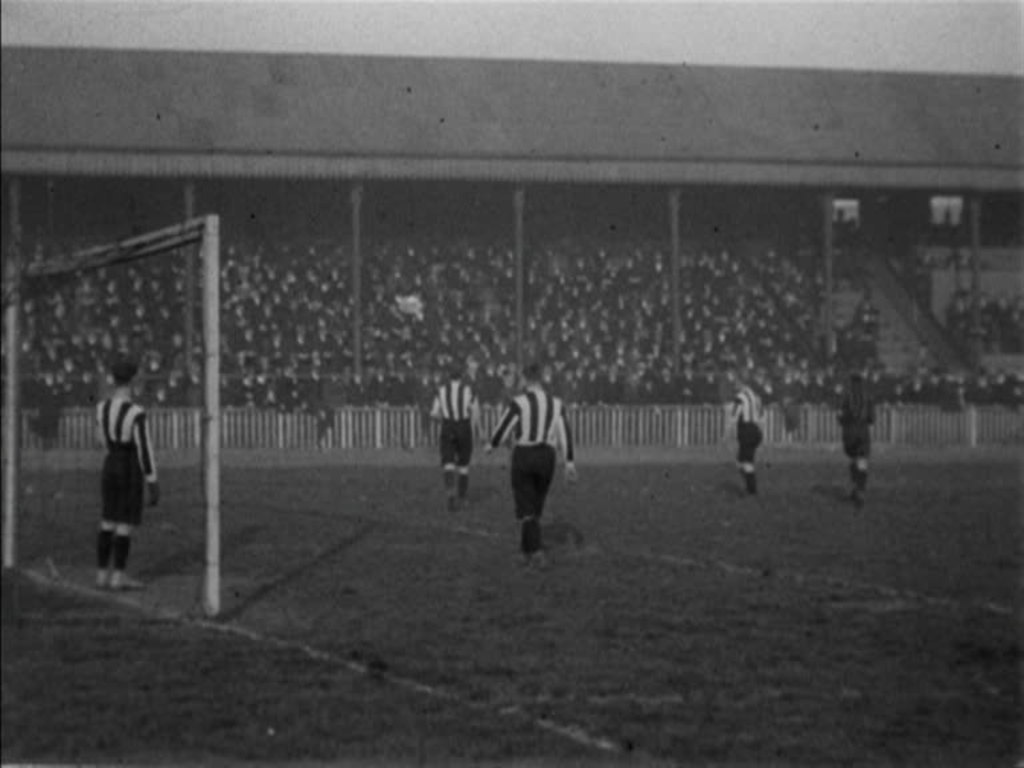Hull City football club plays a friendly match in their inaugural season.