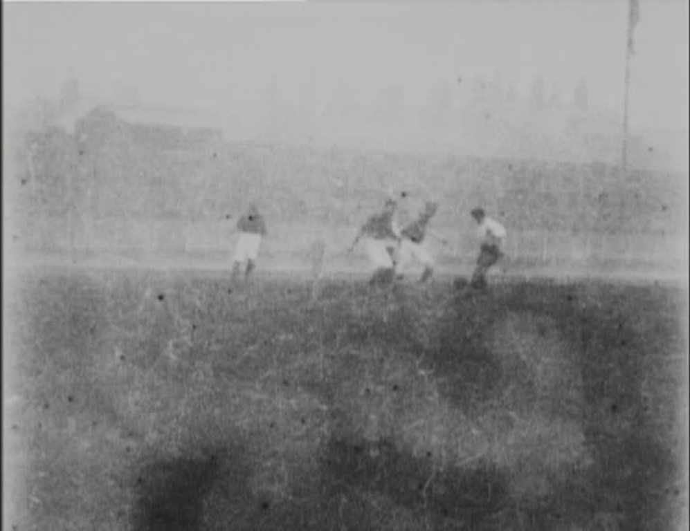 Spectral images of a football match at Bolton's Burnden Park.
