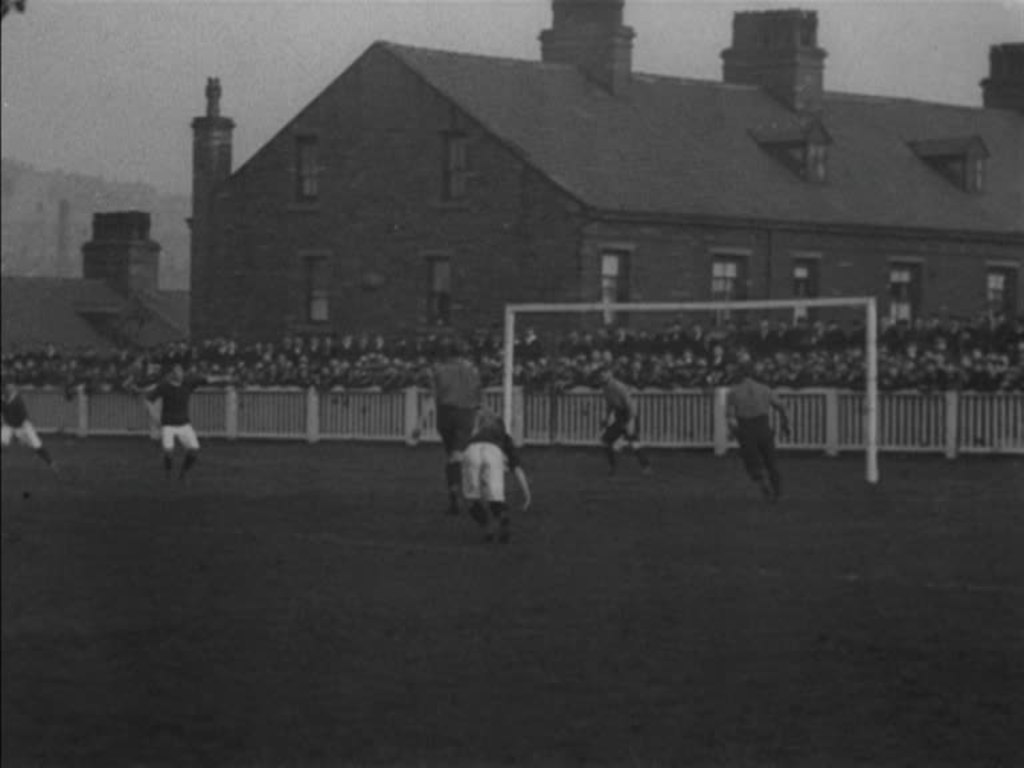 Bradford City's first ever home league game after switching from rugby to football in 1903.