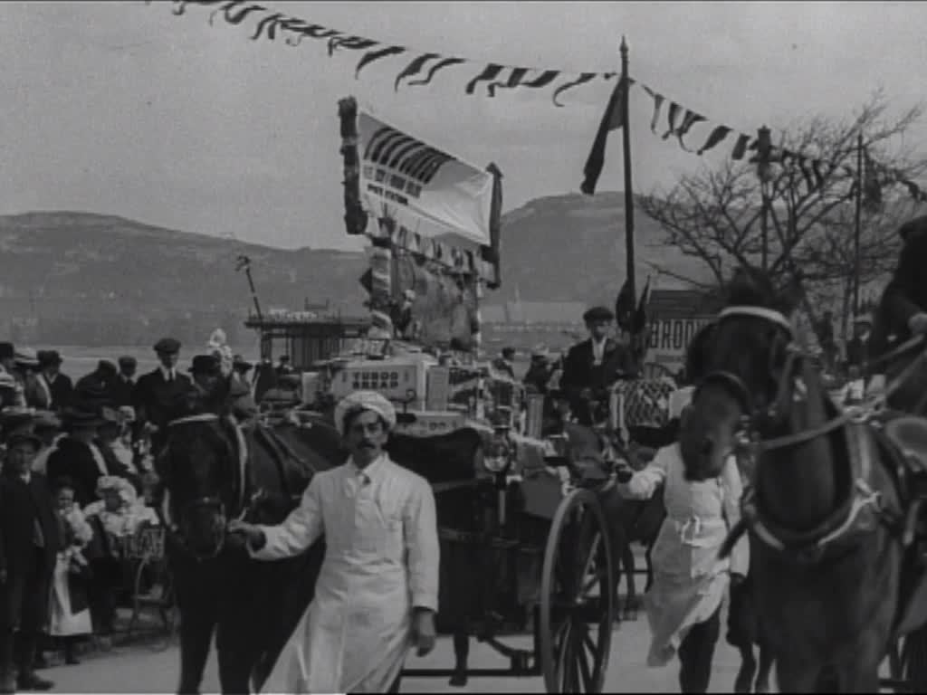 May Day festivities in the North Wales town.