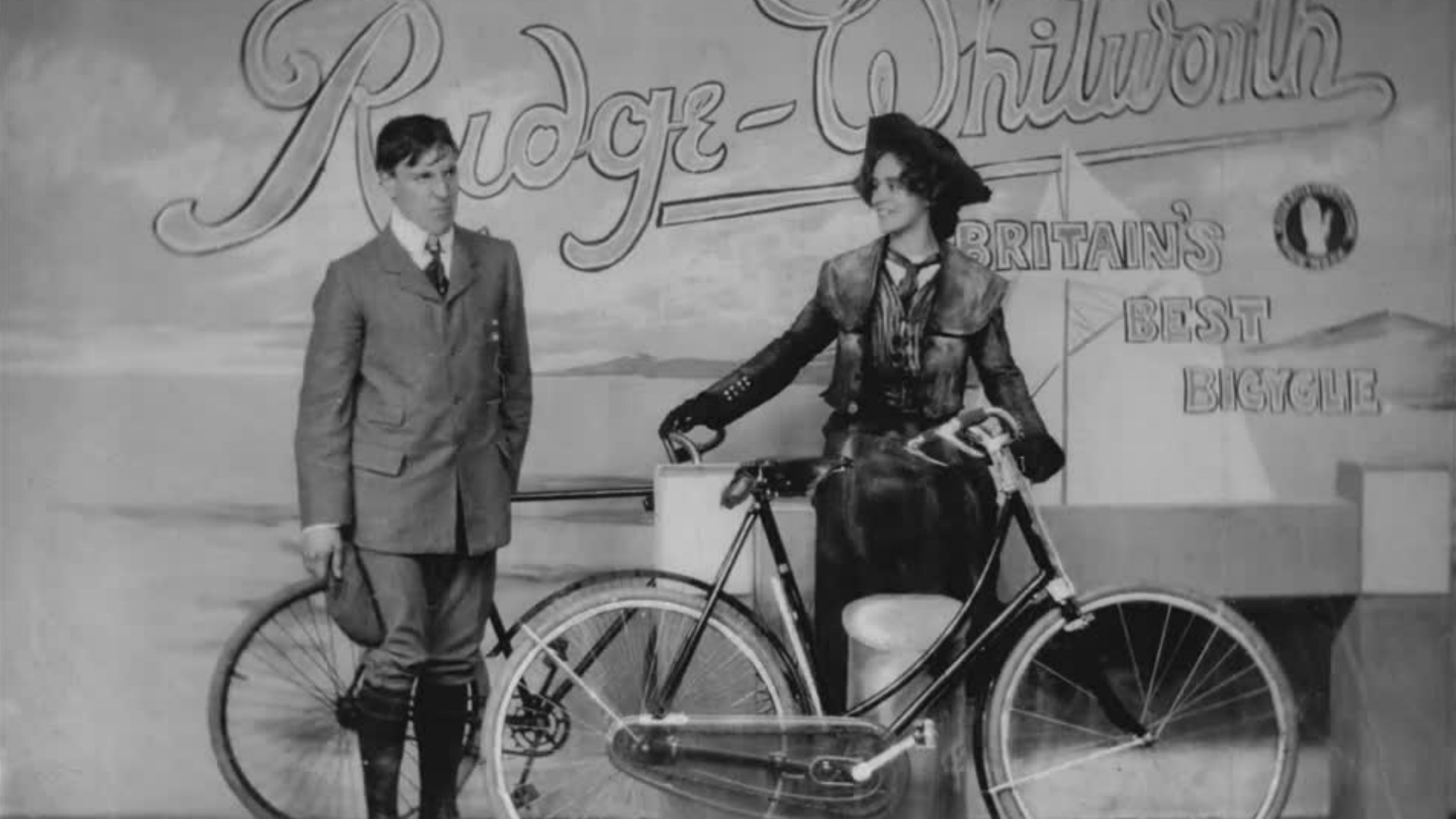 A gentleman cyclist learns the error of his ways in one of the earliest surviving British film advertisements.